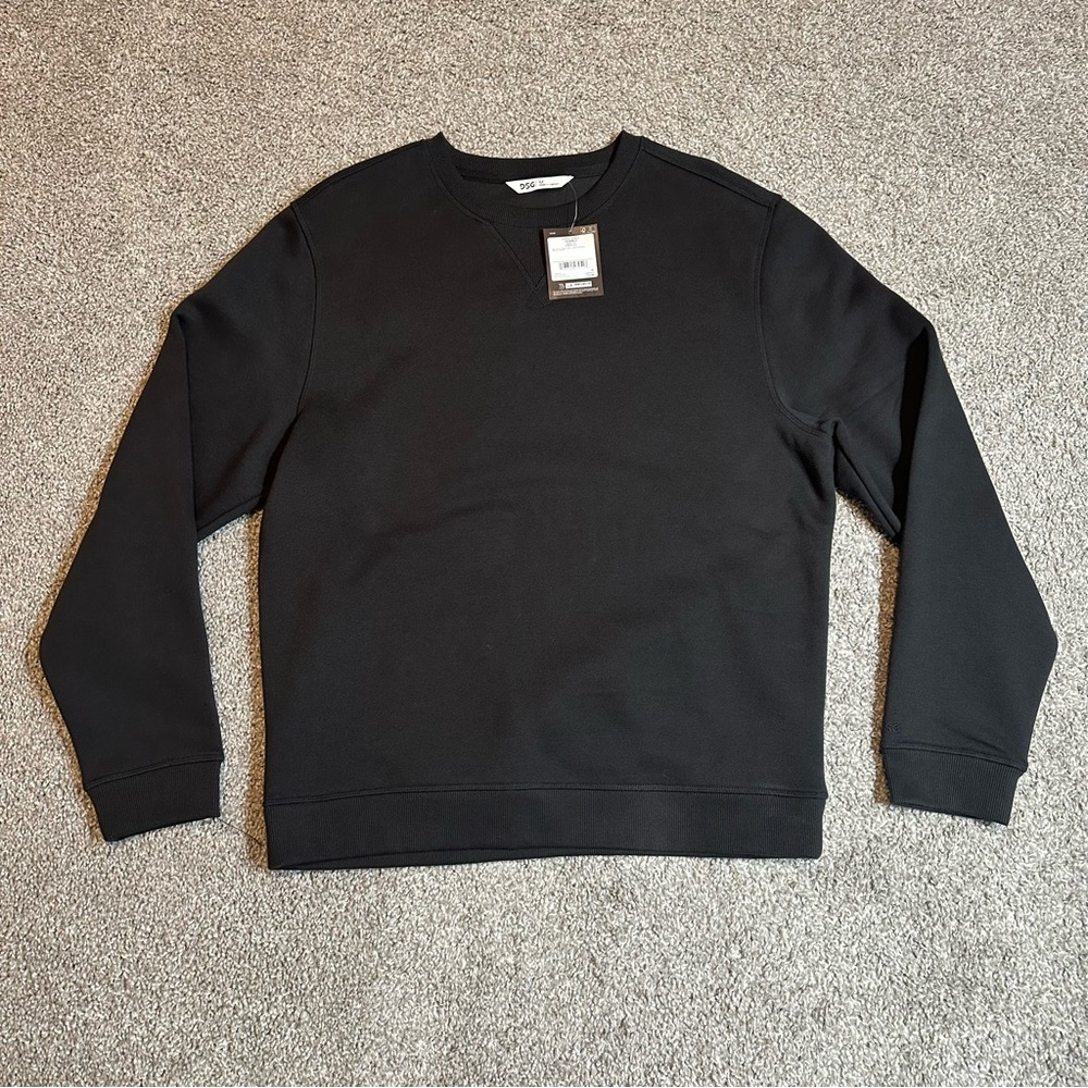 NEW DSG Men's Classic Fleece Crewneck Black Sweater Size Medium
